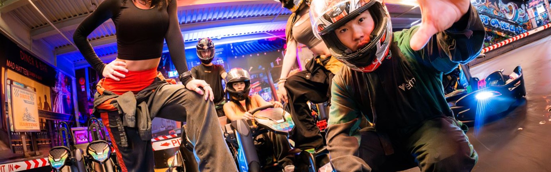 Supercharge your next event, bachelor, stag, or birthday party at DRIVE.
Amp up your next party or event with high-voltage fun at DRIVE.