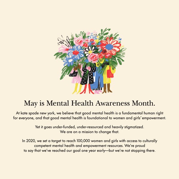 Kate Spade: May is Mental Health Awareness Month