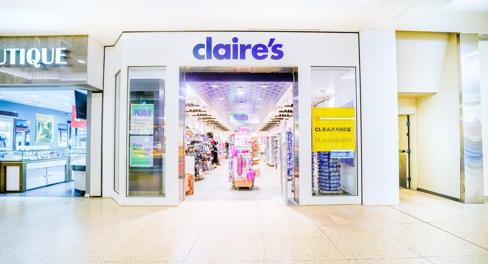 Claire's sale jewelry store