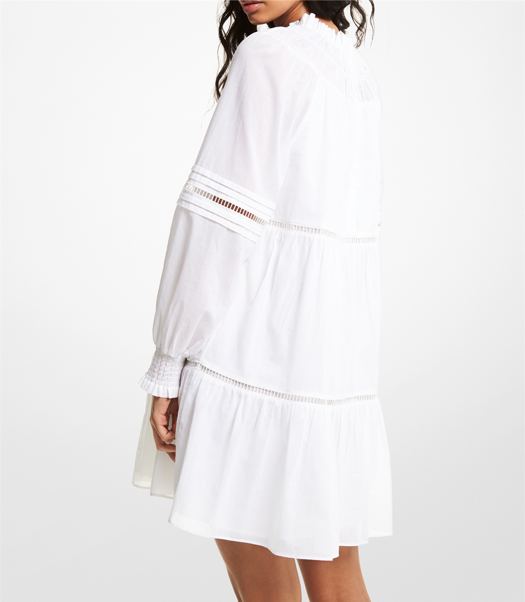 Michael Kors  Dresses  Michael Kors Beaded Embroidered White Dress   Poshmark