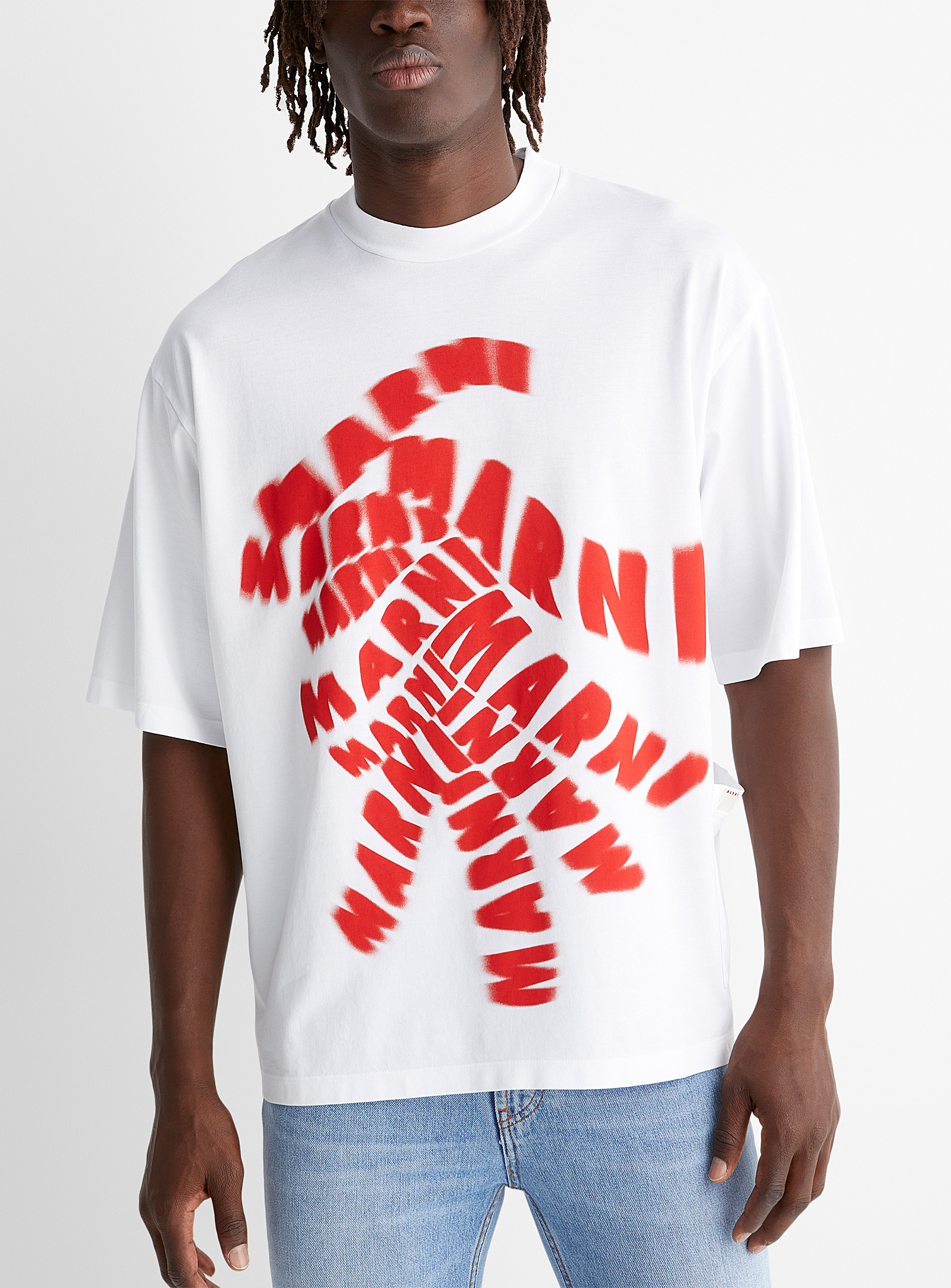 Marni Repeated Logo T-Shirt | West Edmonton Mall