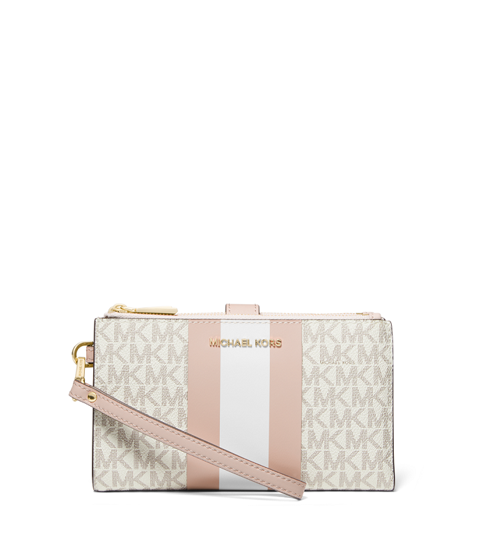 vanilla soft pink michael kors wallet