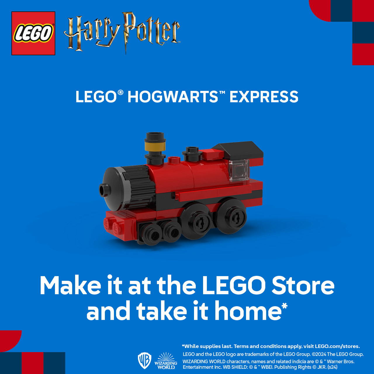 Sun, Sep 8 only - Build a LEGO® Harry Potter™ Hogwarts Express™ and take it home with you!